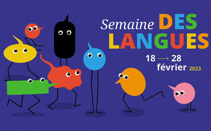 Visuel de la campagne réseau "Semaine des langues 2023"