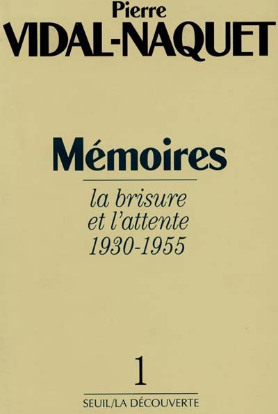 Mémoires, tome 1 - 