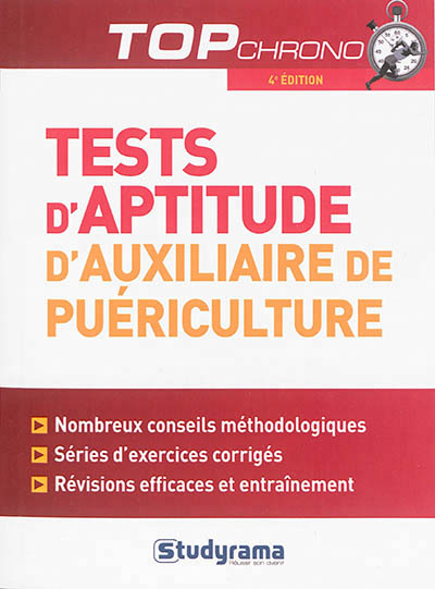 Tests d'aptitude d'auxiliaire de puériculture - 