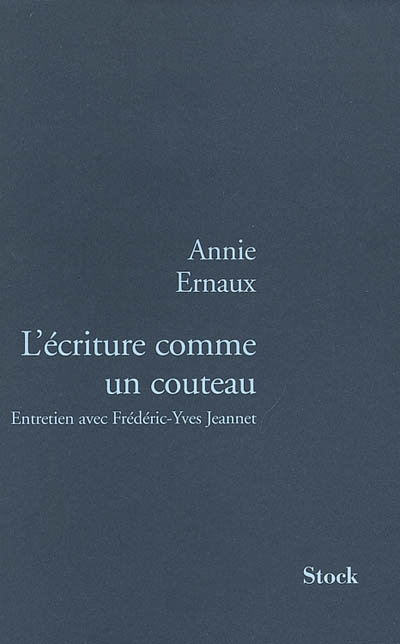 écriture comme un couteau (L') - 