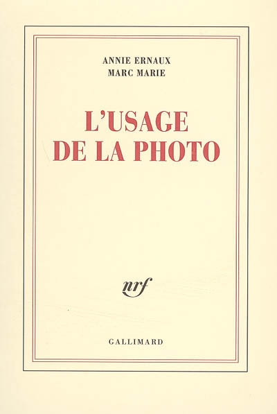 usage de la photo (L') - 