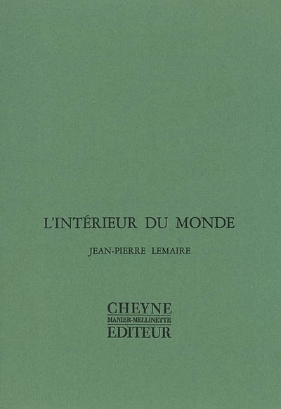 intérieur du monde (L') - 