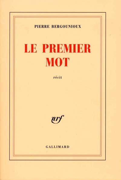 premier mot (Le) - 