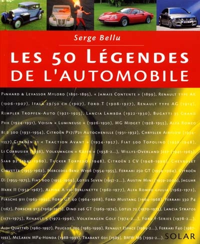 50 légendes de l'automobile (Les ) - 