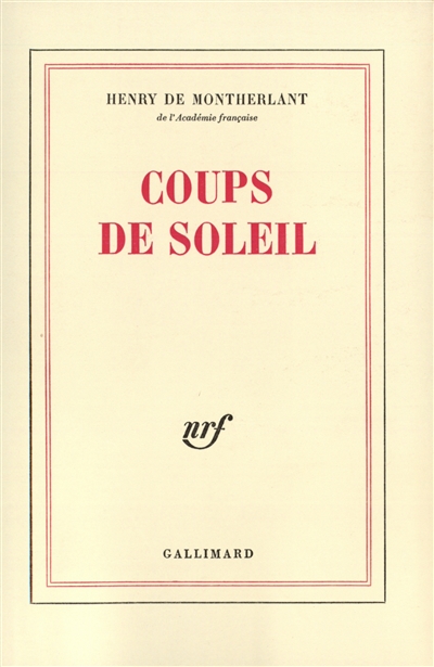 Coups de soleil - 