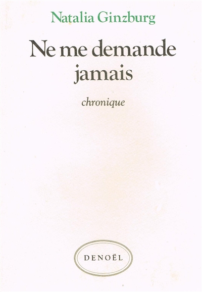 Ne me demande jamais - 