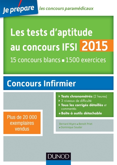 tests d'aptitude au concours IFSI 2015 (Les) - 