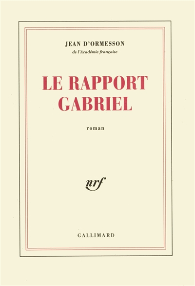 rapport Gabriel (Le) - 