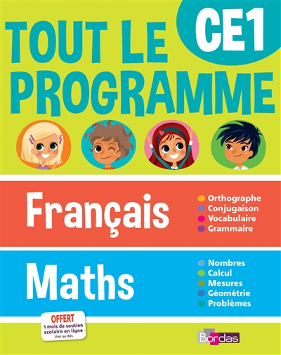 Tout le programme français-maths, CE1 - 