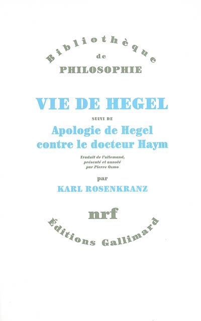 Vie de Hegel - 