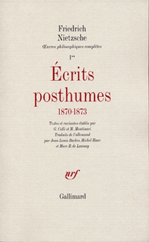 Ecrits posthumes [1870-1873] - Sur l'avenir de nos établissements d…