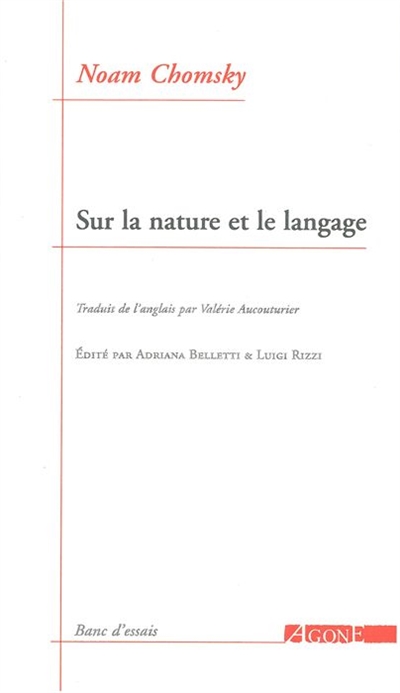 Sur la nature et le langage - 