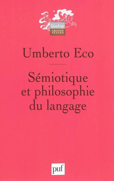 Sémiotique et philosophie du langage - 