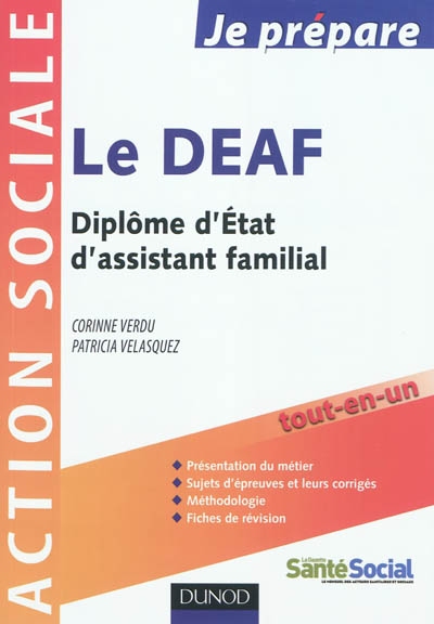 Je prépare le DEAF, diplôme d'Etat d'assistant familial - 