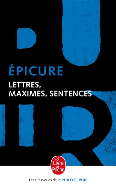 Lettres, maximes, sentences - 