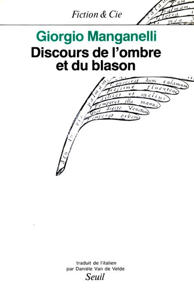 Discours de l'ombre et du blason - 