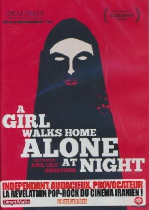 A girl walks home alone at night - 