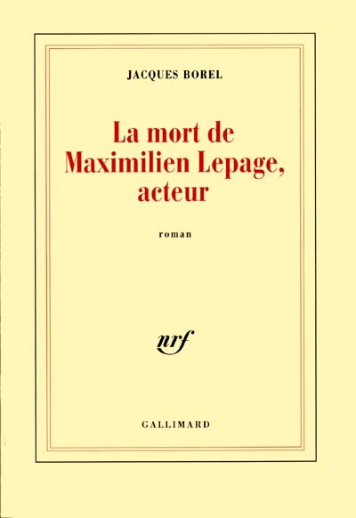 mort de Maximilien Lepage, acteur (La) - 