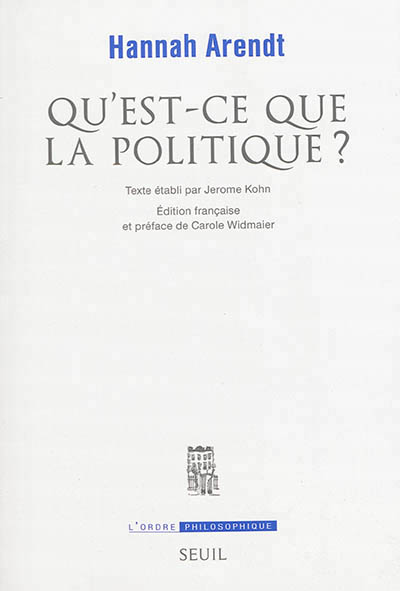 Qu'est-ce que la politique ? - 