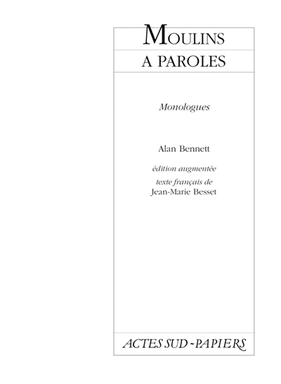 Moulins à paroles - 