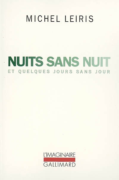 Nuits sans nuit et quelques jours sans jour - 