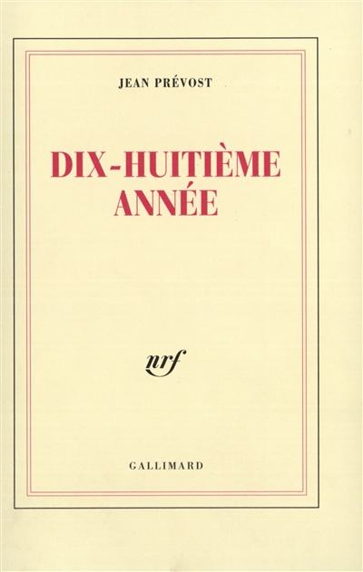 Dix-huitième année - 