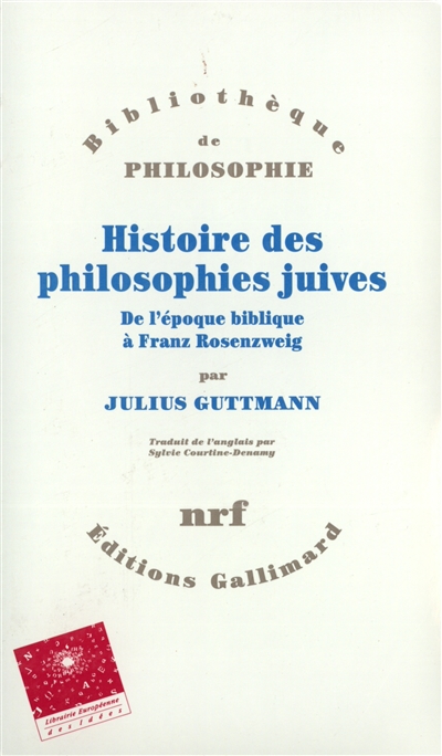 Histoire des philosophies juives - 