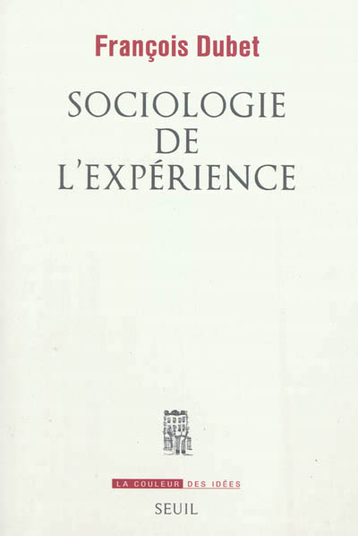 Sociologie de l'expérience - 