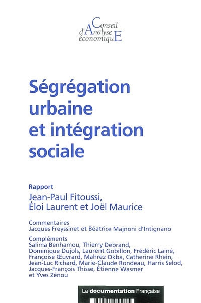 Ségrégation urbaine et intégration sociale - 