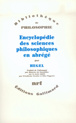 Encyclopédie des sciences philosophiques en abrégé - 