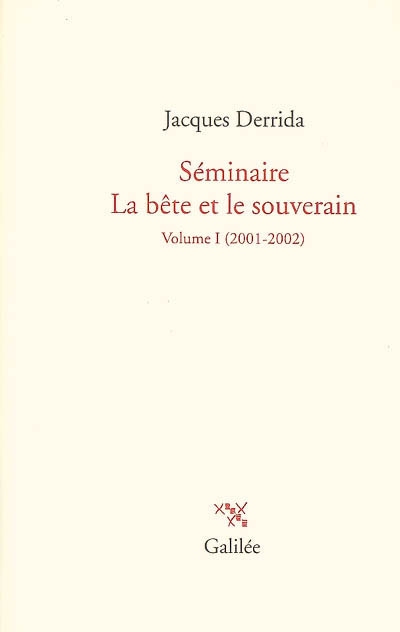 Séminaire La bête et le souverain, 2001-2002 - 