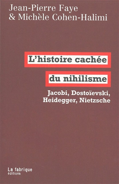 histoire cachée du nihilisme (L') - 