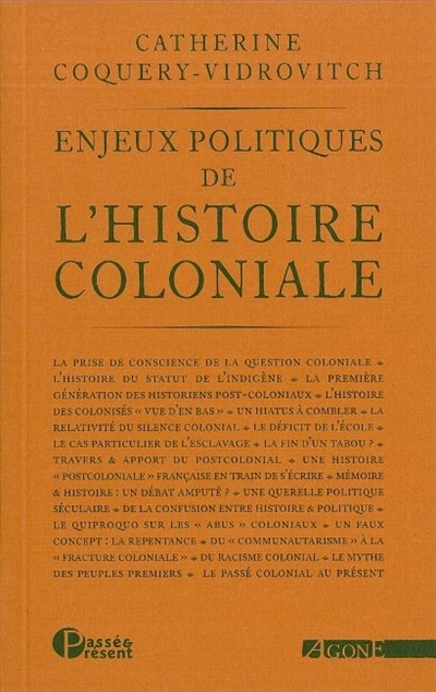 Enjeux politiques de l'histoire coloniale - 