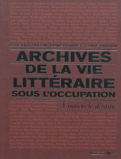 Archives de la vie littéraire sous l'Occupation - 