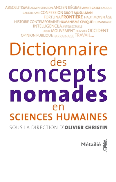 Dictionnaire des concepts nomades en sciences humaines - 