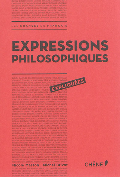 Expressions philosophiques expliquées - 