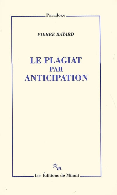 plagiat par anticipation (Le) - 