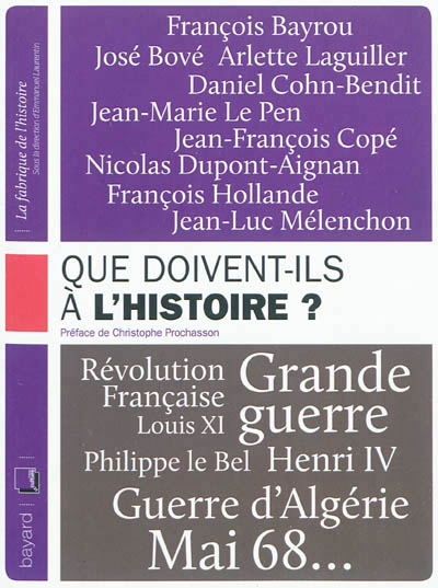 Que doivent-ils à l'histoire ? - 