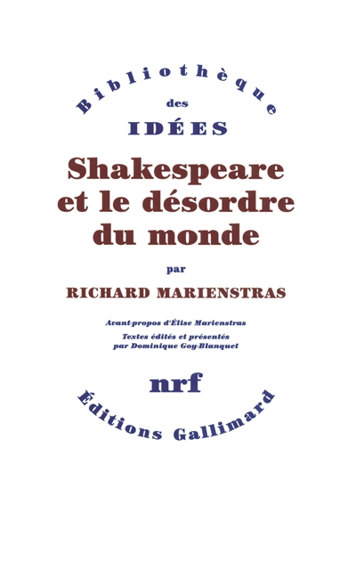 Shakespeare et le désordre du monde - 