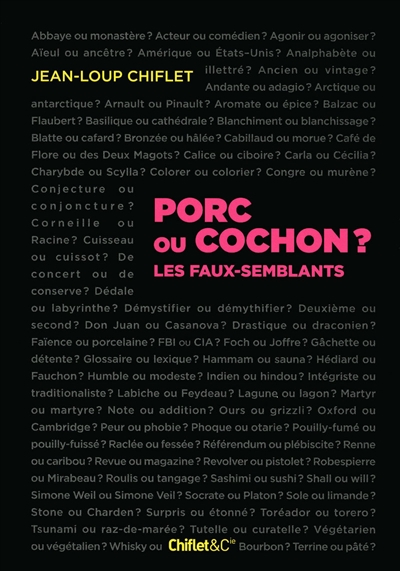 Porc ou cochon ? - 