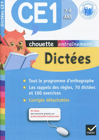 Dictées CE1, 7-8 ans - 