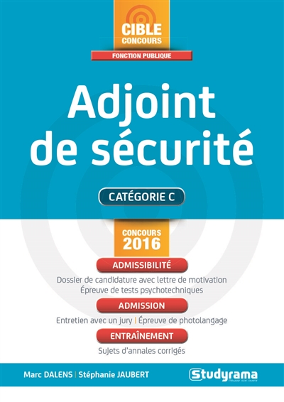 Adjoint de sécurité - 