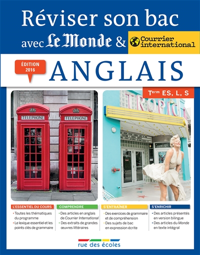 Anglais, terminale séries ES, L, S - 