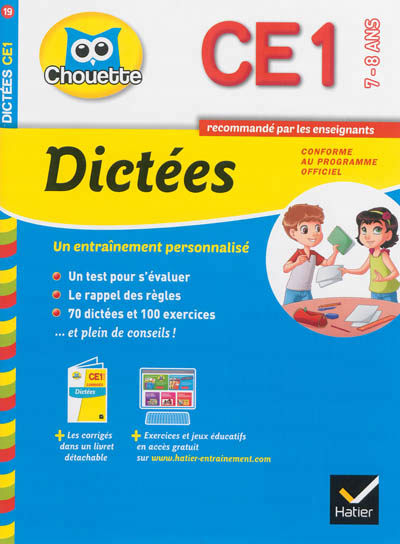 Dictées CE1, 7-8 ans - 