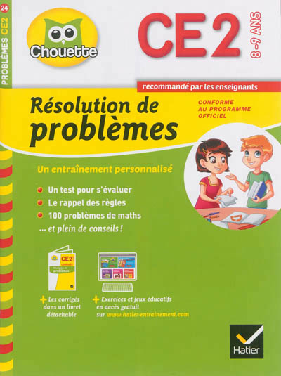 Résolution de problèmes CE2, 8-9 ans - 