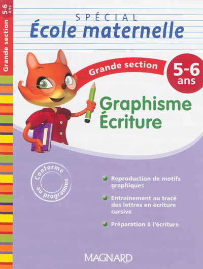 Graphisme, écriture, grande section, 5-6 ans - 