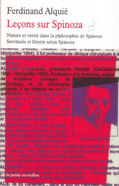 Leçons sur Spinoza - 