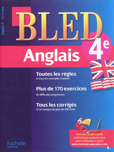 Bled anglais 4e, 13-14 ans - 