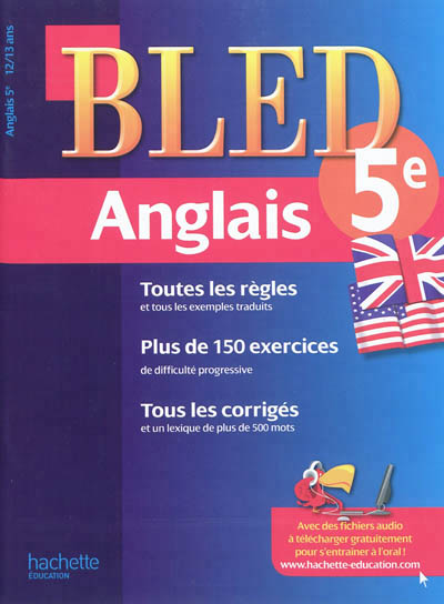 Bled anglais 5e, 12-13 ans - 