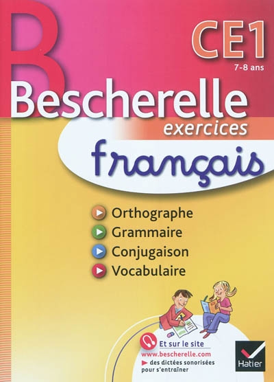 Bescherelle exercices français CE1, 7-8 ans - 